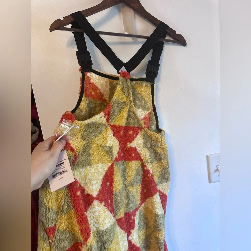 STOIC Colorful Geometric Fleece Overalls-NWT - Picture 10 of 13